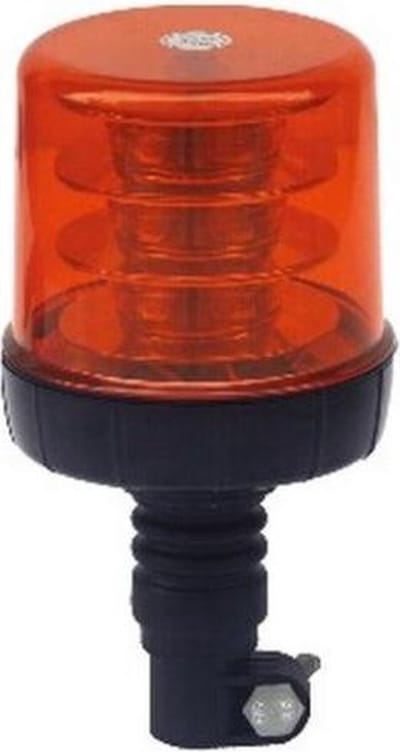 ORANJE zwaailicht SQUARE - 18x3W LED - R10 / R65 - E keurmerk - beugel bevestiging - FLEX