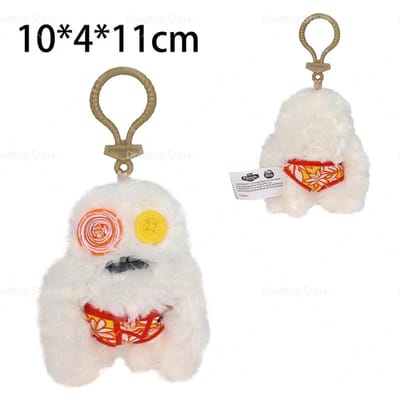 Leuke Fuggler Pluche Sleutelhangers Grappig Lelijk Monster Fugg Sasquoosh Besluiteloze Grijns Grijns Monster Schattige Pluche Verzamelaar Rugzak Hanger white