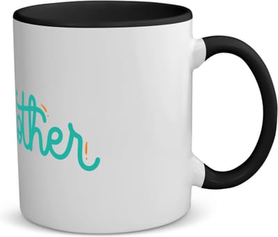 Akyol - brother koffiemok - theemok - zwart - Broer - broertje of broer - cadeau - verjaardag - broers - familie - 350 ML inhoud