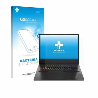 upscreen - Screenprotector voor HP Omen Transcend 16-u1000nl - Folie Beschermfolie transparant antibacterieel