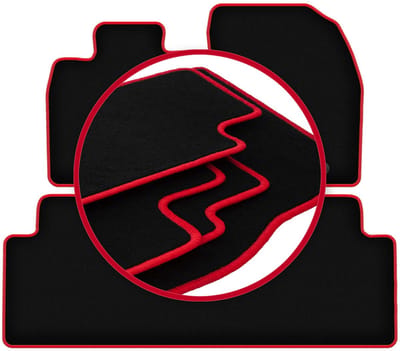 CARLUX-RED automatten voor: Toyota Avensis III T27 stationwagen, liftback, sedan (2009-2018)