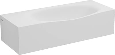Clou Hammock Plus fontein 65cm, met kranenbank links, aluite