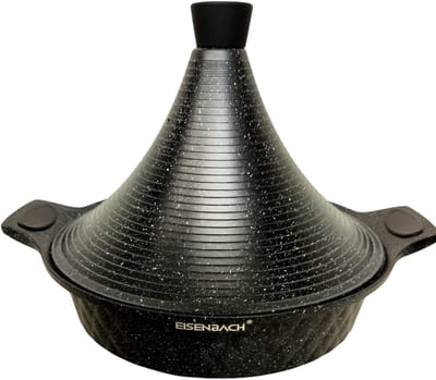 Eisenbach Tajine Agadir XL Inductie Arabisch Design Non-stick shining black . 34 cm