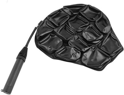 Motorfiets Zitkussen - Luchtkussen Ademend - Comfortabel Rijden - Duurzaam Butylrubber - 38 x 36.5 cm - Zwart