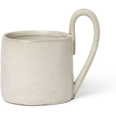 Ferm Living Flow Beker - gebroken wit gespikkeld