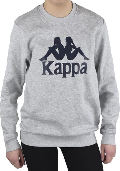 Kappa Sertum Junior Sweatshirt 703797J-15-4101M, voor een jongen, Grijs, Sweatshirt, maat: 122-128