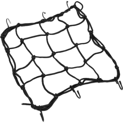 Filet de chargement en nylon élastique et résistant avec crochets pour vélos de route et de montagne, motos noir