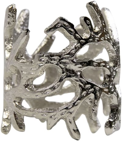 Servet Ring gewei zilver 4x5cm (set of 4)