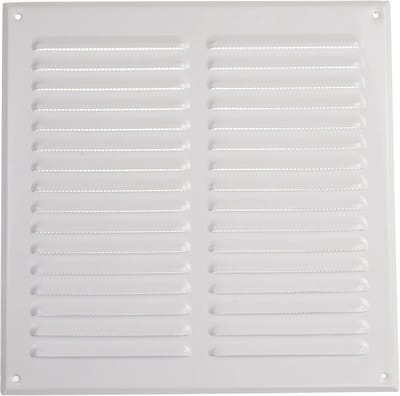 Ventilatie Rooster - Lucht Uitlaat - Ventilatie Verbeteren - Ingebouwd Insectengaas - 295 x 295 mm - Wit
