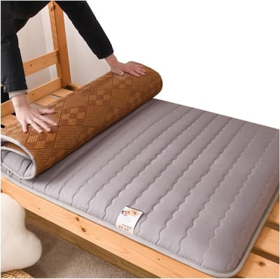 Japanse Futon Matras - Vouwmatras Tatami - Comfortabel Slapen - Extra Dikke Vulling - 90 x 190 cm - Wit