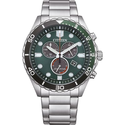 Citizen OF Sporty Aqua AT2561-81X Horloge - Staal - Zilverkleurig - Ø 43 mm