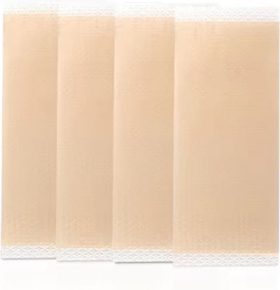 Litteken patches - Litteken Sticker - Litteken Pleister - 4 Stuks - 7,5 cm x 4 cm - Siliconen - KELERINO.
