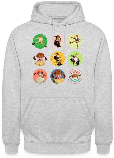 Pippi Langkous Foto's Van Pippi In Cirkels Hoodie Unisex