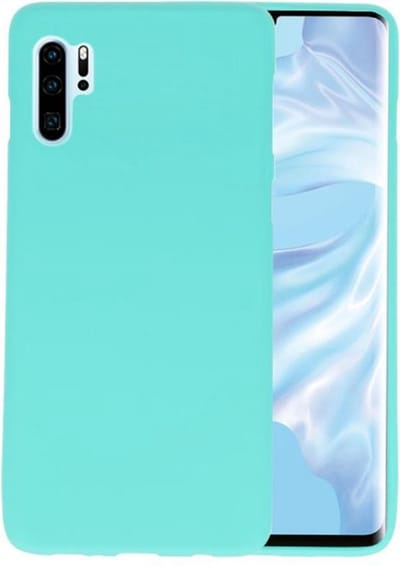 Hoesje Geschikt voor de Huawei P30 Pro - Backcover Color Telefoonhoesje - Turquoise