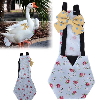 Dailygoods- Kip Luier Wasbaar - Huisdier Kleding - Eend/Gans Luier - Zacht Polyester - Comfortabel - Herbruikbaar - Huisdierluier