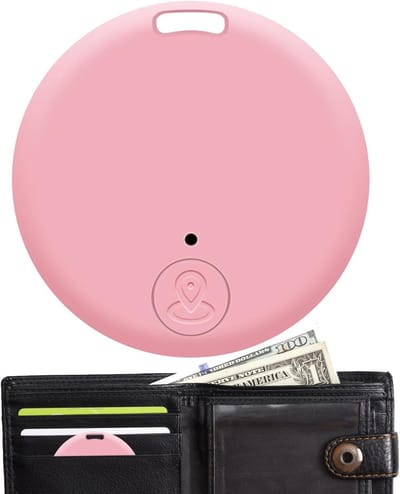 Draadloze Tracker - Artikelzoeker Tag - Objecten Vinden - Tweerichtings Alarm - 37x37x5 mm - Wit
