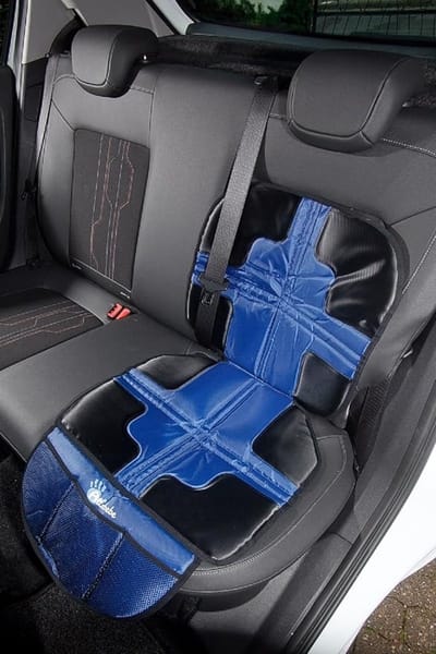 Kinderzitje Onderlegger - Autostoel Beschermer - Autostoel Beschermen - Dubbelzijdig Antislip - 82 x 47 cm - Saffier