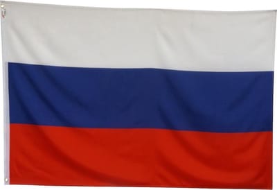 Scoby - Russische Vlag - Russian Flag - Rusland - 90x150cm - Original Colors - Strong Quality - Inclusief Bevestigingsringen