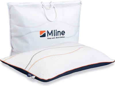 M line Active Pillow ergonomisch hoofdkussen – traagschuim slaapkussen – soft – zomer- en winterzijde – anti-allergeen – geschikt voor rug- en zijslapers – 15 cm hoog