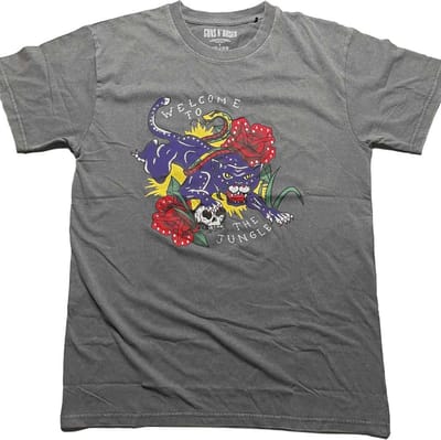 Guns N' Roses - Welcome To The Jungle Heren T-shirt - S - Grijs