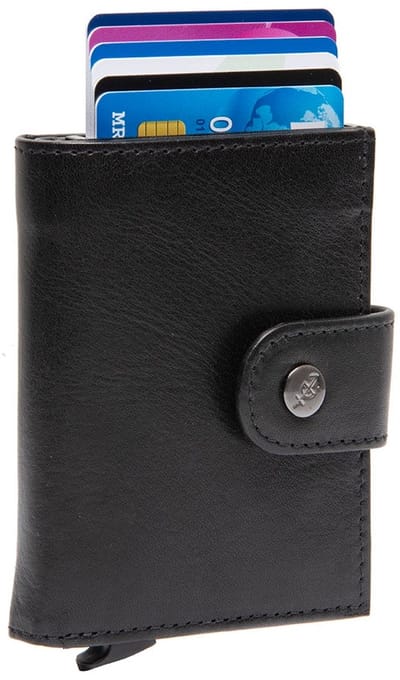 The Chesterfield Brand Leren Portemonnee Lesina Wallet Black Zwart