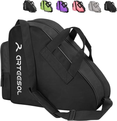 Schaatsen Tas - Skatetas Rolschaatsen - Sportuitrusting Opbergen - Scheurbestendig Oxford Materiaal - 37 x 42 x 15 cm
