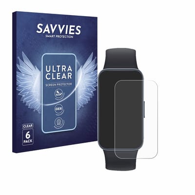 Savvies - Screenprotector voor Huawei Band 8 - Folie Beschermfolie transparant 6 Stuks