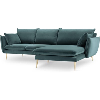 3.5-zitshoekbank Elio rechts velvet | Milo Casa