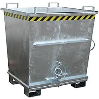 Bodemklepcontainer BKB 1000, gegalvaniseerd