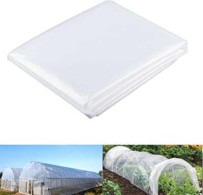 Plastic Vellen - Polyethyleen Folie - Tuin Bescherming - Extra Dik Materiaal - 2m x 10m - Transparant