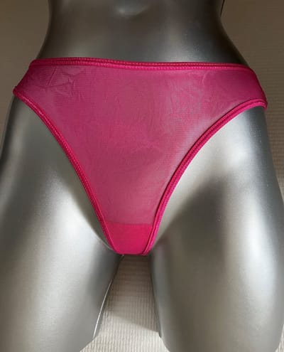 Pretty Polly Slip - String - Katoen Kruisje - Doorzichtig - Small - Roze - Candy Pink