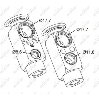 Expansieventiel, airconditioning NRF 38477