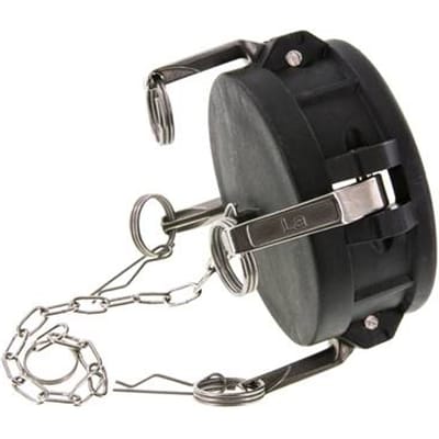 Camlock DN 90 (4'') Koppeling PolypropyleenEnd Cap Type DC MIL-C-27487