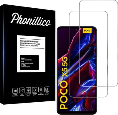Screenprotector voor Xiaomi Poco X5 5G - 2 stuks Beschermglas van glas Transparante glazen schermbeschermfolie