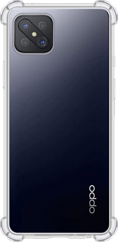 Hoes - Geschikt voor OPPO Reno4 Z 5G - Sterk & Shockproof - Siliconen Case - Back Cover - Telefoon Hoesje Shock Proof - Transparant
