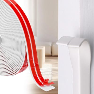 Zelfklevende PVC decoratieve strip voor hoekbescherming, 2CMx6M, ideaal voor wand- en tegelranden, eenvoudig aan te brengen