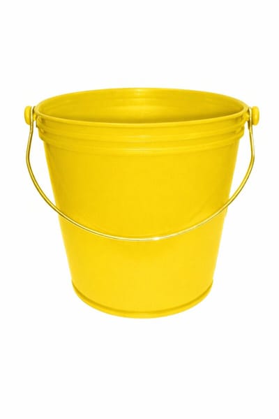 Flipper Emmer Robuust - Bouw Emmer - Extra Stevig - 10L - Geel