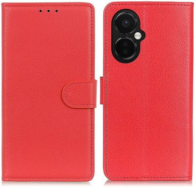 Coverup Hoesje - Geschikt voor OnePlus Nord CE 3 Lite 5G Hoesje - Coverup Book Case - Rood