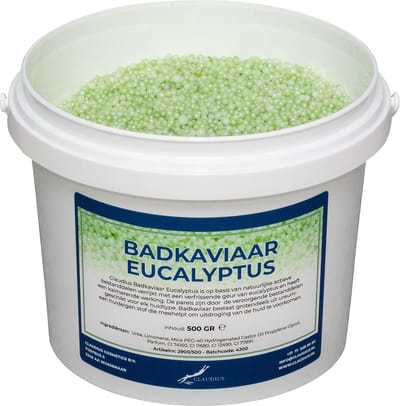 Badkaviaar Eucalyptus - 500 gram - bad parels voor in bad - bad parels voor in bad