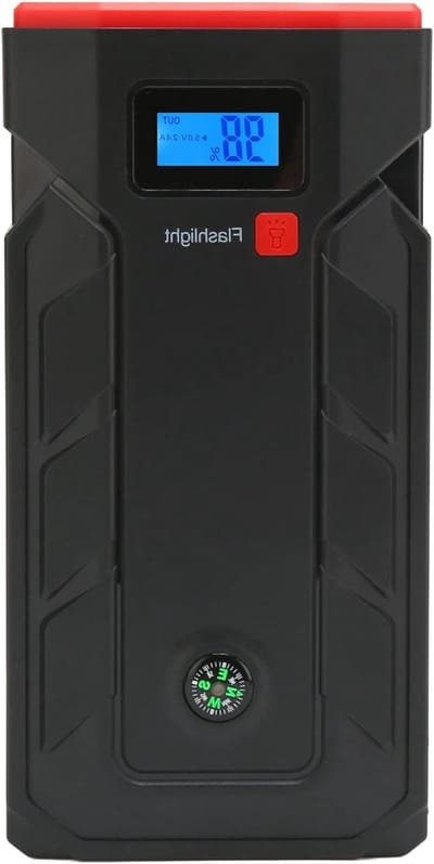 Auto Jump Starter - Noodstroom Accu - Auto Starten - SOS Functie - 20000 mAh - Zwart