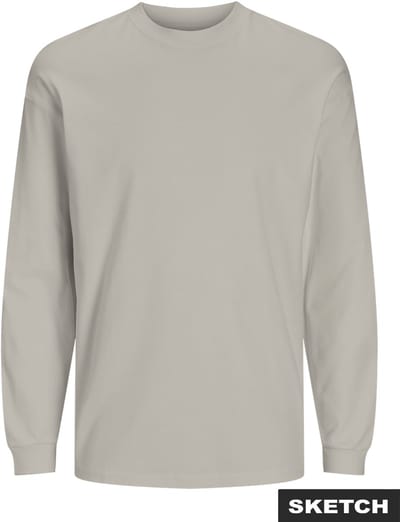 JACK&JONES - JJEBARRON TEE LS O-NECK - Heren - Lange mouwen shirts