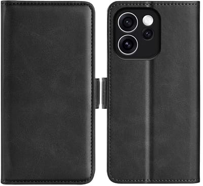 MobyDefend Hoesje - Geschikt voor Oppo Reno15 F / Oppo Reno15 FS - Luxe Wallet Book Case (Sluiting Zijkant) - Zwart