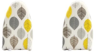 2-pack stoomstrijkijzerhandschoenen met vingerringen - stoombestendige handschoenen - kledingstoomhandschoenen - hittebestendig -24*14*3cm-Geel