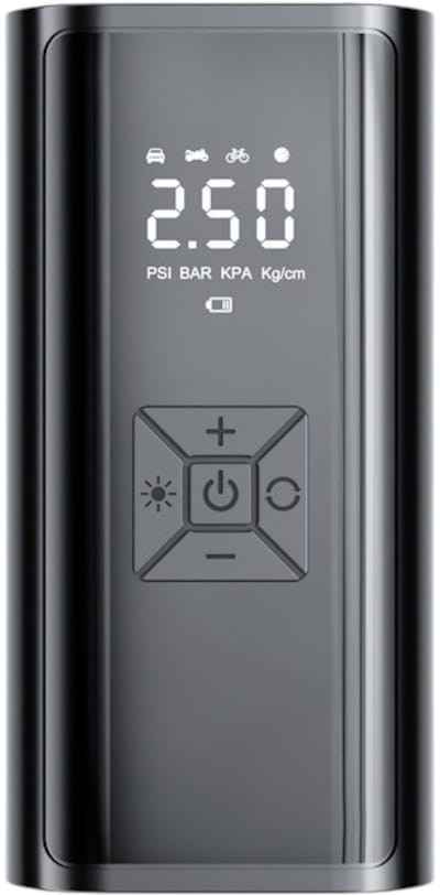 Draagbare Luchtcompressor 7000 mAh – Elektrische Luchtpomp Draadloos voor Auto, Fiets, Motor & Ballen – Digitale Bandenpomp met LCD Display, Powerbank en Automatische Stopfunctie