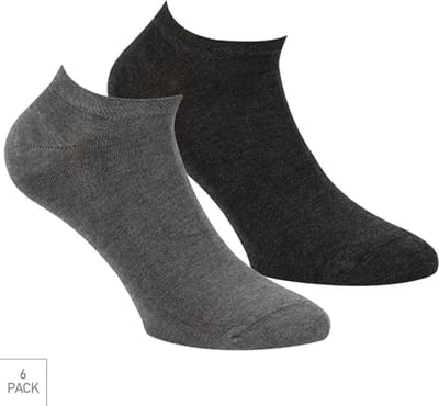Boru Bamboo - 6-Pack - Sneakersokken - Bamboe - Hypoallergeen - Heren / Dames - grijs - 36-40 - 2303