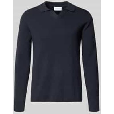 Relaxed fit gebreide trui in riblook