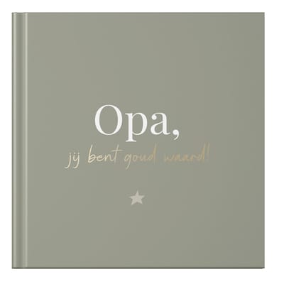 Fyllbooks – Opa, jij bent goud waard – Invulboekje met Quotes