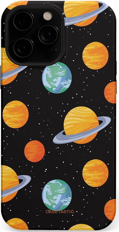 Casetastic Hoesje Geschikt voor Apple iPhone 13 Pro Max Magsafe - Stijlvolle Beschermende Duo-layer Case - Universum reis