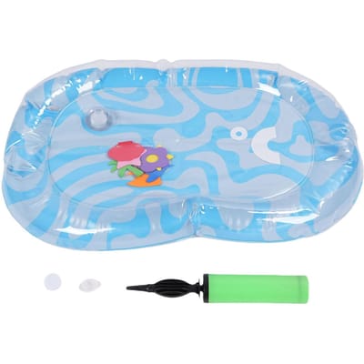 Opblaasbaar Waterbed voor Huisdieren Krasbestendig Leuk Verdikt PVC Draagbaar Koel Sensorisch Water Speelmat voor M(for 4-6.5kg)