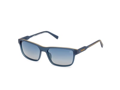 Timberland Mannen Gepolariseerde 91d Zonnebril Tb00051 Opaque Aegean Blue/57-16-145